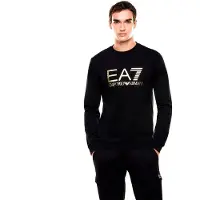 Emporio Armani EA7til mænd. 7M002278_AF22266 Sweatshirt Core sort (XXS), Casual, Bomuld