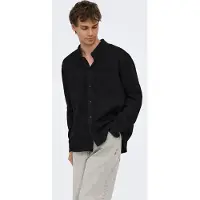 Only & Sons Skjorte 'ONSORSON' black denim