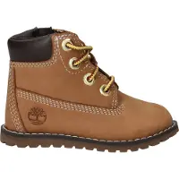 Timberland Timberlandtil drenge. TB1A125Q2311 Brune Pokey Pine ankelstøvler i læder (25), Fast, Lynlås, Casual, børnetøj