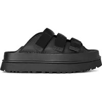 Ugg UGGtil kvinder. 1167430 GoldenGlow sorte lædersandaler (40), Fast, Ingen, Casual