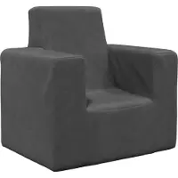 vidaXL Sofa Til Børn Blødt Plys - Antracitgrå