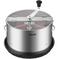 Vevor Manuel Knopbladtrimmer, 370 mm Reaper Bowl-knoptrimmer med rustfri stålklinger, visuel skæring, våd og tør hydroponisk skæremaskine med bakke, snoet spin-snit til planteknopper og blomster