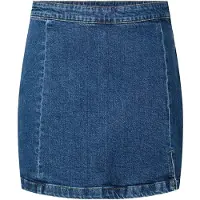 Pieces Pcsilke Hw Slids Denim Mininederdel