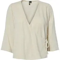 Pieces Pia Wrap 3/4-ærmet Skjorte