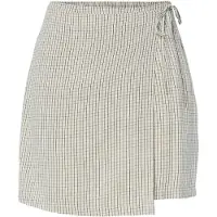 Pieces Pcpia Mini Linen Blend Slå-om-nederdel
