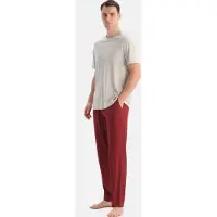 Dagi Pyjamas lang greige / merlot