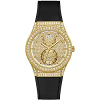 GUESS Dameur GW0439L2 Princess Guldfarvet/Gummi Ø39 mm