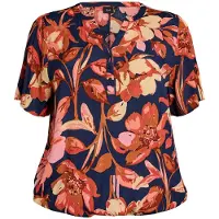 Zizzi Bluse 'VBELLA' navy
