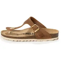 Bayton Klipklappere 'MERCURE' creme / camel / brun / guld