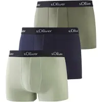 s.Oliver Boksershorts navy / khaki / pastelgrøn / sort