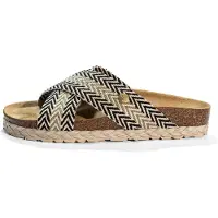 Bayton Pantoletter 'BURGOS' beige / mørkebeige / sort