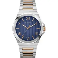 GUESS Herreur GW0789G4 Vinyl Blå/Rosaguldtonet stål Ø44 mm