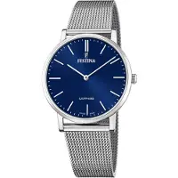 Festina Herreur F20014-2 Swiss Made Blå/Stål Ø40 mm