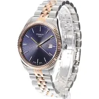 Tissot Herreur T156.410.22.041.00 T-Classic Blå/Rosaguldtonet stål