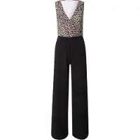 About You Jumpsuit 'Christine' ecru / mørkebeige / sort