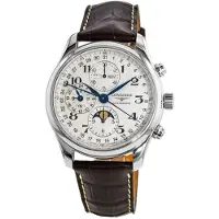 Longines Herreur L2.773.4.78.3 Master Sølvfarvet/Læder Ø42 mm