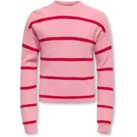 Kids Only Bluse - Strik - Noos - KogFranca - Sea Pink/Small Stri - - 11-12 år (146-152) - Bluse