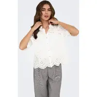 ONLY Bluse 'Camicia' hvid