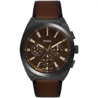 Fossil Herreur FS6108 Everett Brun/Læder Ø44 mm