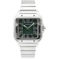 Cartier Dameur WSSA0061 Santos de Grøn/Stål Ø35 mm