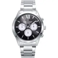 Mark Maddox Herreur HM1009-53 Marais Sort/Stål Ø43 mm