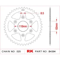 Rk 4394 520 Bagtandhjul