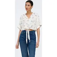 ONLY Bluse 'ONLPAULA' blå / mørkeblå / hvid