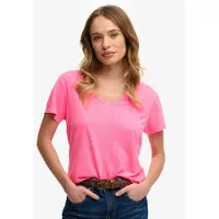 Superdry Studios Slub Embroidered Vee T-shirt Med Korte ærmer