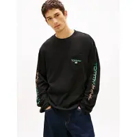 Tommy Hilfiger Bluser & t-shirts 'LA' grøn / abrikos / sort / hvid