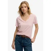 Superdry Studios Slub Embroidered Vee T-shirt Med Korte ærmer