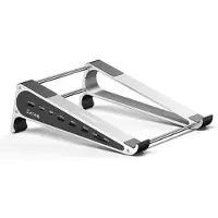Mtp Products Blueendless ST708 7-i-1 bærbar computerholder med USB-C-hub - sølv / grå