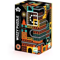 Djeco Puslespil - 100 Brikker - The Lively City - - OneSize - Puslespil