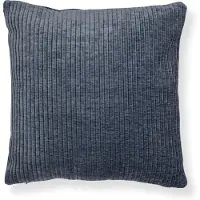 Borg Living Pyntepude 45x45 cm - Støvet blå sofapude med fløjls look - Blød pude til sofaen -