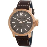 Nautica Herreur NAPSYD005 Sydney Brun/Læder Ø44 mm