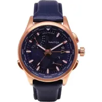 Nautica Herreur NAPSHG002 Blå/Læder Ø44 mm