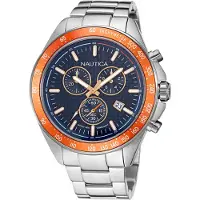 Nautica Herreur NAPOBF117 Blå/Stål Ø47 mm