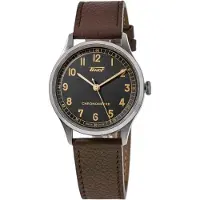 Tissot Herreur T142.464.16.062.00 Heritage Sort/Læder Ø39 mm