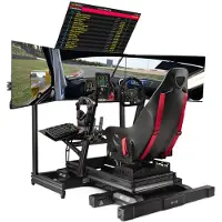 Next Level Racing Elite - Komponenter til montering (VESA-plade, tilføjelsesmontering) - for Monitor - presset aluminium - carbon grå - skærmstørrelse: 21-43 - standermonterbar, overhead-monterbar