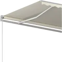 vidaXL markise 500x300 cm manuel betjening cremefarvet
