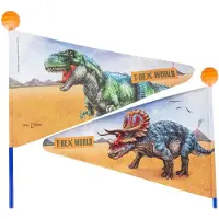 Bike Fashion T-rex World Sikkerhedsflag