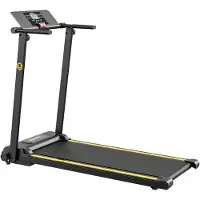Urevo Foldi Mini løbebånd / sammenklappeligt løbebånd med 12 HIIT-programmer