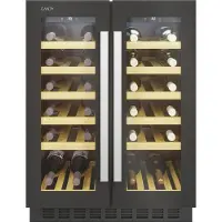 Candy CCVB 60D/1, Indbygget, 38 flaske(r), G, Indvendig belysning, Sort, Sort