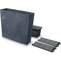 Prosperplast Doniczka URBI CASE TOWER BETON EFFECT DUC800TE vazonas - antracito spalvos