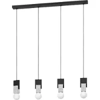 Eglo LOBATIA LANGBORD 3XE27 SORT/GRÅ