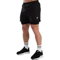 Gorilla wear Cortez 2-In-1 Shorts, Black