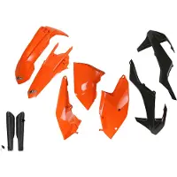 Ufo Ktm Exc/exc-f 2017-2019 Ktkit518f-999 Fork Protectors & Plastikkit