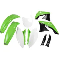 Ufo Kawasaki Kxf 450 2009-2011 Kakit213f-999 Fork Protectors & Plastikkit
