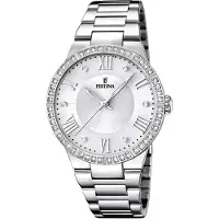 Festina Dameur F16719-1 Hvid/Stål Ø36 mm