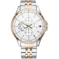 Tommy Hilfiger Herreur 1791617 Hvid/Rosaguldtonet stål Ø44 mm