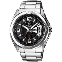 Casio Herreur EF-129D-1AVEF Edifice Sort/Stål Ø44.8 mm